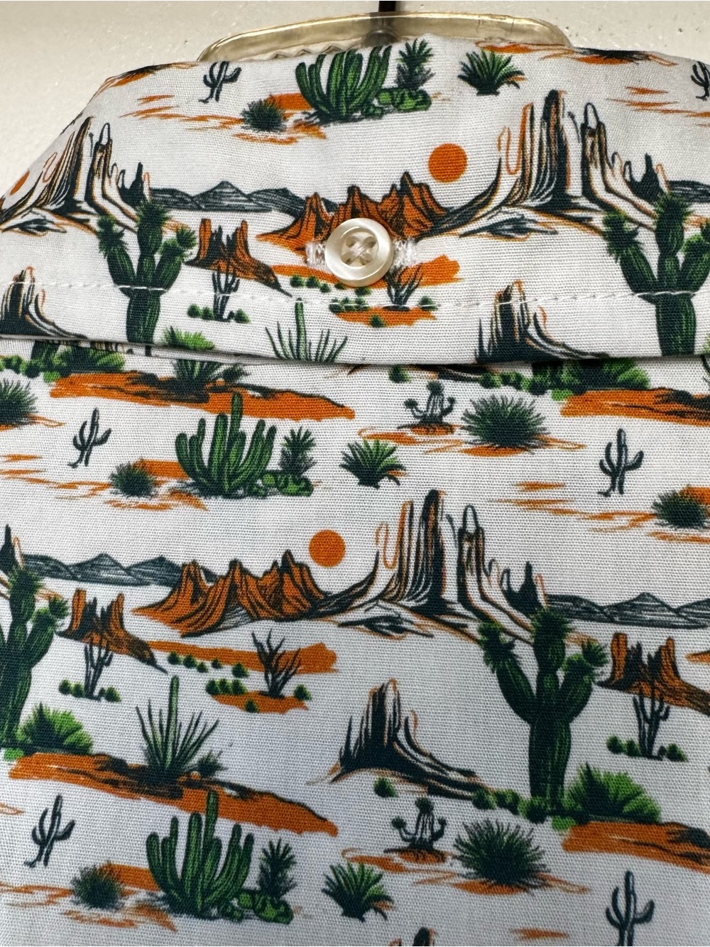 Men's Desert Print Button-Up Shirt Rocking K Ranchwear - Picture 4 of 5